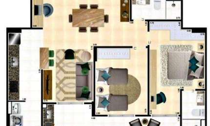 Apartamento à venda, 102 m² por R$ 753.000,00 - Vila Assunção - Praia Grande/SP