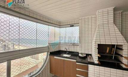 Apartamento com 3 dormitórios para alugar, 136 m² por R$ 7.500,00/mês - Aviação - Praia Grande/SP