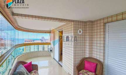 Apartament 3 dormitórios com 2 suítes para alugar, 136 m² por R$ 5.500/mês - Aviação - Praia Grande/SP