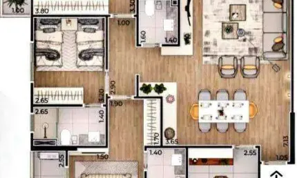 Apartamento com 3 dormitórios à venda, 149 m² por r$ 1.490.000,00 - canto do forte - praia grande/sp