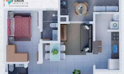 Apartamento à venda, 47 m² por r$ 375.250,00 - vila guilhermina - praia grande/sp
