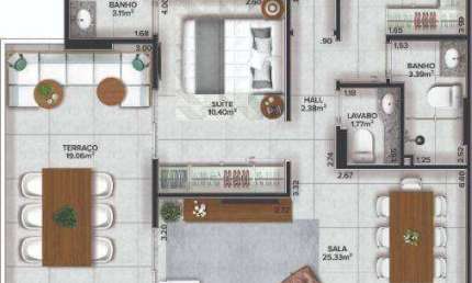 Apartamento à venda, 123 m² por R$ 1.250.000,00 - Canto do Forte - Praia Grande/SP
