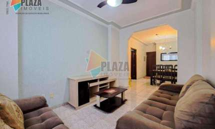 Apartamento com 2 dormitórios para alugar, 82 m² por R$ 3.000,00/mês - Canto do Forte - Praia Grande/SP
