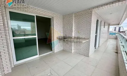 Apartamento para alugar, 121 m² por R$ 6.000,00/mês - Boqueirão - Praia Grande/SP