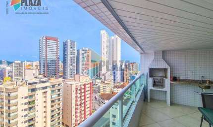Apartamento 4 dormitórios com 3 suítesà venda, 167 m² por R$ 1.250.000 - Vila Guilhermina - Praia Grande/SP