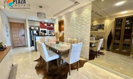 Apartamento com 3 dormitórios para alugar, 130 m² por R$ 8.500,00/mês - Canto do Forte - Praia Grande/SP