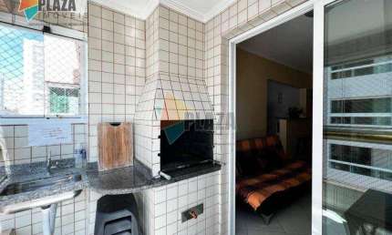 Apartamento com 1 dormitório para alugar, 52 m² por R$ 2.500,00/mês - Aviação - Praia Grande/SP