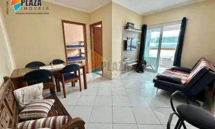 Apartamento com 1 dormitório para alugar, 52 m² por R$ 2.300,00/mês - Aviação - Praia Grande/SP