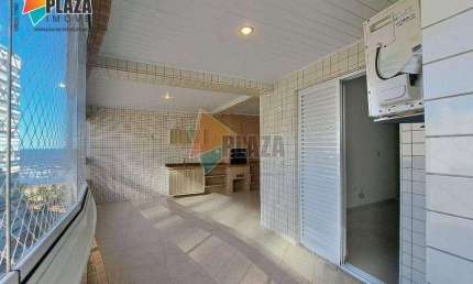 Apartamento com 3 dormitórios para alugar, 157 m² por R$ 7.800,00/mês - Canto do Forte - Praia Grande/SP