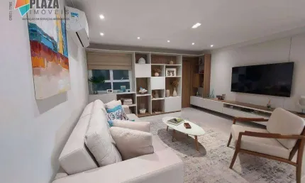 Apartamento com 3 dormitórios à venda, 180 m² por r$ 2.800.000,00 - vilamar - praia grande/sp