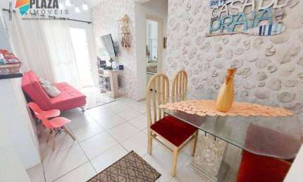 Apartamento com 2 dormitórios à venda, 60 m² por R$ 480.000,00 - Canto do Forte - Praia Grande/SP