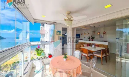 Apartamento 3 dormitórios com 2 su[ites à venda, 129 m² por r$ 1.750.000 - canto do forte - praia grande/sp