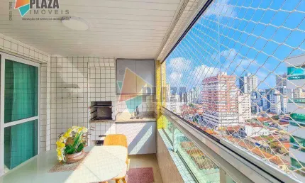 Apartamento 2 dormitórios com 1 suíte  à venda, 78 m² por r$ 669.000 - vila guilhermina - praia grande/sp