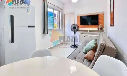 Kitnet à venda, 32 m² por r$ 220.000,00 - boqueirão - praia grande/sp