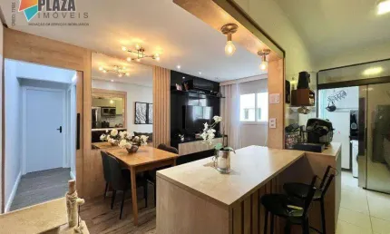Apartamento com 2 dormitórios à venda, 65 m² por R$ 399.000,00 - Vila Guilhermina - Praia Grande/SP