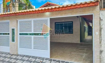 Casa nova 2 dormitórios com 1 suíte  à venda, 110 m² por R$ 585.000 - Maracanã - Praia Grande/SP