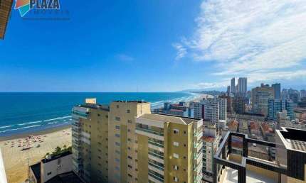 Apartamento Alto Padrão com Vista para o Mar no Canto do Forte – 3 Suítes e Lazer Completo!