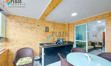 Apartamento 2 dormitórios com 1 suíte  à venda, 89 m² por R$ 520.000 - Caiçara - Praia Grande/SP