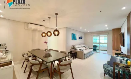 Apartamento com 3 dormitórios à venda, 121 m² por R$ 1.100.000,00 - Caiçara - Praia Grande/SP