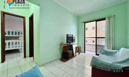 Apartamento com 1 dormitório para alugar, 58 m² por R$ 2.200,00/mês - Aviação - Praia Grande/SP
