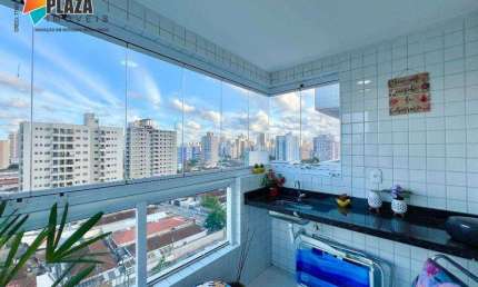 Apartamento com 1 dormitório à venda, 52 m² por R$ 360.000,00 - Aviação - Praia Grande/SP