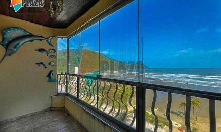 Apartamento Duplex com 4 dormitórios para alugar, 403 m² por R$ 8.000,02/mês - Canto do Forte - Praia Grande/SP