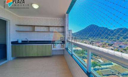 Apartamento com 3 dormitórios para alugar, 129 m² por R$ 6.500,02/mês - Canto do Forte - Praia Grande/SP