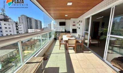 Apartamento com 3 dormitórios para alugar, 143 m² por R$ 5.500,00/mês - Vila Assunção - Praia Grande/SP