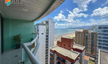 Apartamento com 3 dormitórios à venda, 195 m² por R$ 1.700.000,00 - Canto do Forte - Praia Grande/SP
