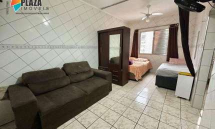 Kitnet com 1 dormitório para alugar, 34 m² por R$ 1.500,00/mês - Canto do Forte - Praia Grande/SP