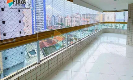 Apartamento 3 dormitórios com 2 suítes à venda, 132 m² por r$ 855.000 - aviação - praia grande/sp