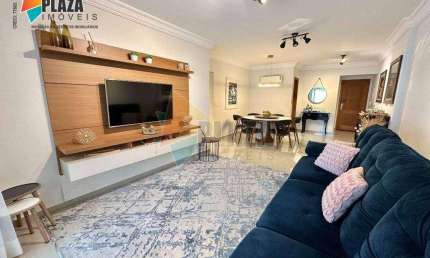 Apartamento com 3 dormitórios para alugar, 146 m² por R$ 6.000,00/mês - Caiçara - Praia Grande/SP