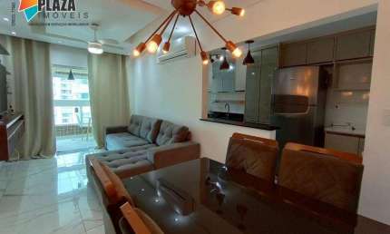 Apartamento com 2 dormitórios para alugar, 75 m² por R$ 5.300,00/mês - Boqueirão - Praia Grande/SP