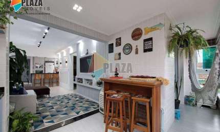 Apartamento com 2 dormitórios para alugar, 72 m² por R$ 6.000,02/mês - Boqueirão - Praia Grande/SP