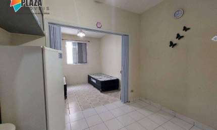 Kitnet com 1 dormitório para alugar, 27 m² por R$ 1.400,00/mês - Canto do Forte - Praia Grande/SP