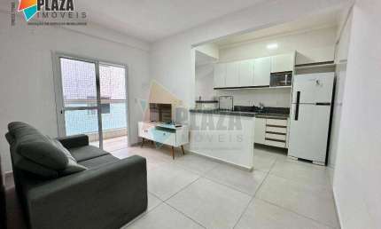 Apartamento com 1 dormitório para alugar, 44 m² por R$ 2.700,02/mês - Canto do Forte - Praia Grande/SP