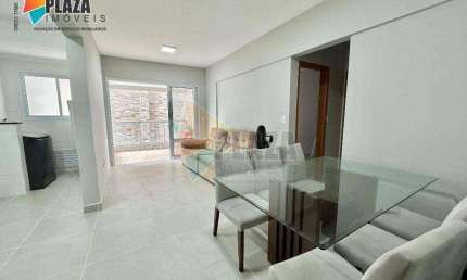 Apartamento com 2 dormitórios para alugar, 62 m² por R$ 3.000,00/mês - Canto do Forte - Praia Grande/SP
