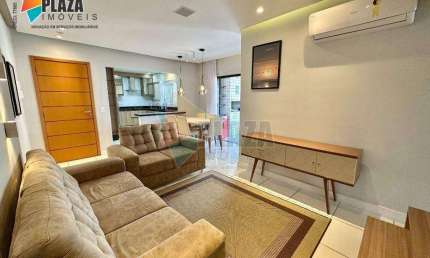 Apartamento com 3 dormitórios para alugar, 112 m² por R$ 6.500,00/mês - Vila Guilhermina - Praia Grande/SP