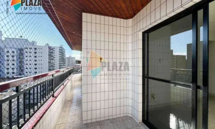 Apartamento com 3 dormitórios para alugar, 127 m² por r$ 4.000,00/mês - canto do forte - praia grande/sp