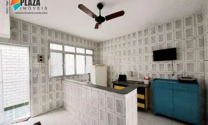 Kitnet para locação no canto do forte, praia grande-sp, r$ 1.400,00 p/mês