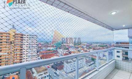 Apartamento 2 dormitórios com 1 suíte para alugar, 69 m² por R$ 3.300/mês - Tupi - Praia Grande/SP