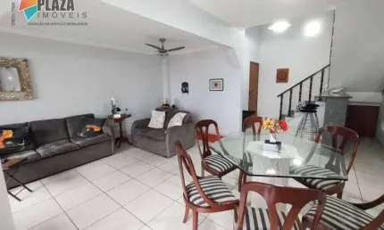 Apartamento duplex com 3 dormitórios à venda, 159 m² por r$ 695.000,00 - vila guilhermina - praia grande/sp