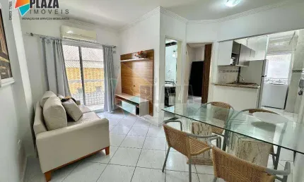 Apartamento com 2 dormitórios para alugar, 54 m² por R$ 3.500,00/mês - Canto do Forte - Praia Grande/SP