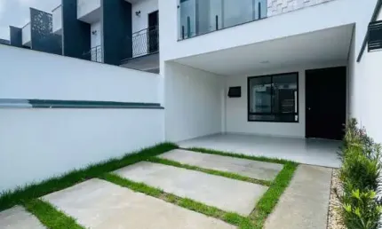 Sobrado geminado novo a venda 3 suítes bairro saguaçú joinville sc