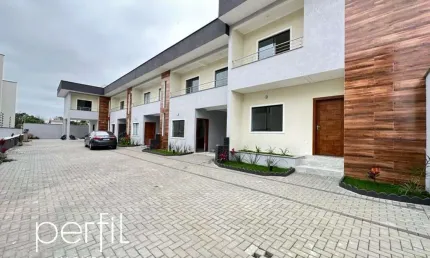 Casa em condomínio à venda em joinville-sc, bairro bom retiro: 3 quartos, 1 suíte, 3 salas, 1 banheiro, 2 vagas, 119,14m².