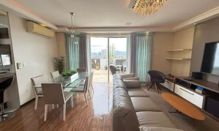 Cobertura à venda - 3 quartos, sendo 1 suíte - 3 vagas individuais - bom retiro - joinville/sc.