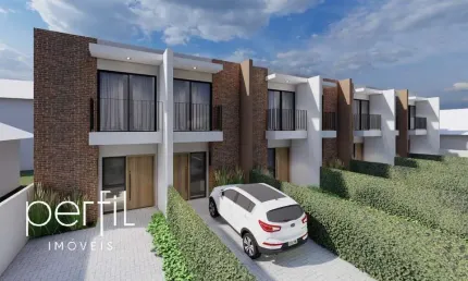 Sobrado geminado a venda com dois quartos sendo duas suítes no bairro Boa Vista - Joinville/ SC