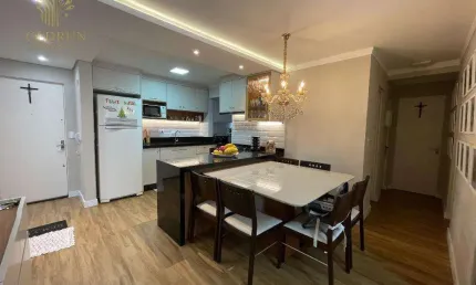 Apartamento à venda no Conj. Res. Pq. Eldorado na Zona 08 em Maringá/PR com 61,48 m² privativos e 3 quartos