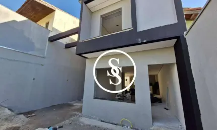 Casa Sobrado Novo com 160 m², 3 suítes, 4 vagas de garagem, por R$ 1.190.000,00 - Independência - São Bernardo do Campo/SP
