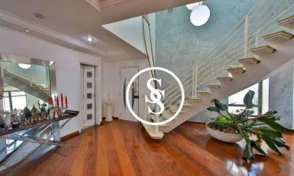 Cobertura duplex de alto padrão com 600 m² de área privativa, 4 suítes e 6 vagas de garagem, por r$ 3.995.000,00 - centro - são bernardo do campo/sp